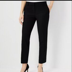 ANN TAYLOR THE EVA CURVY ANKLE  PANT BLACK NWOT $98 8 CURVY